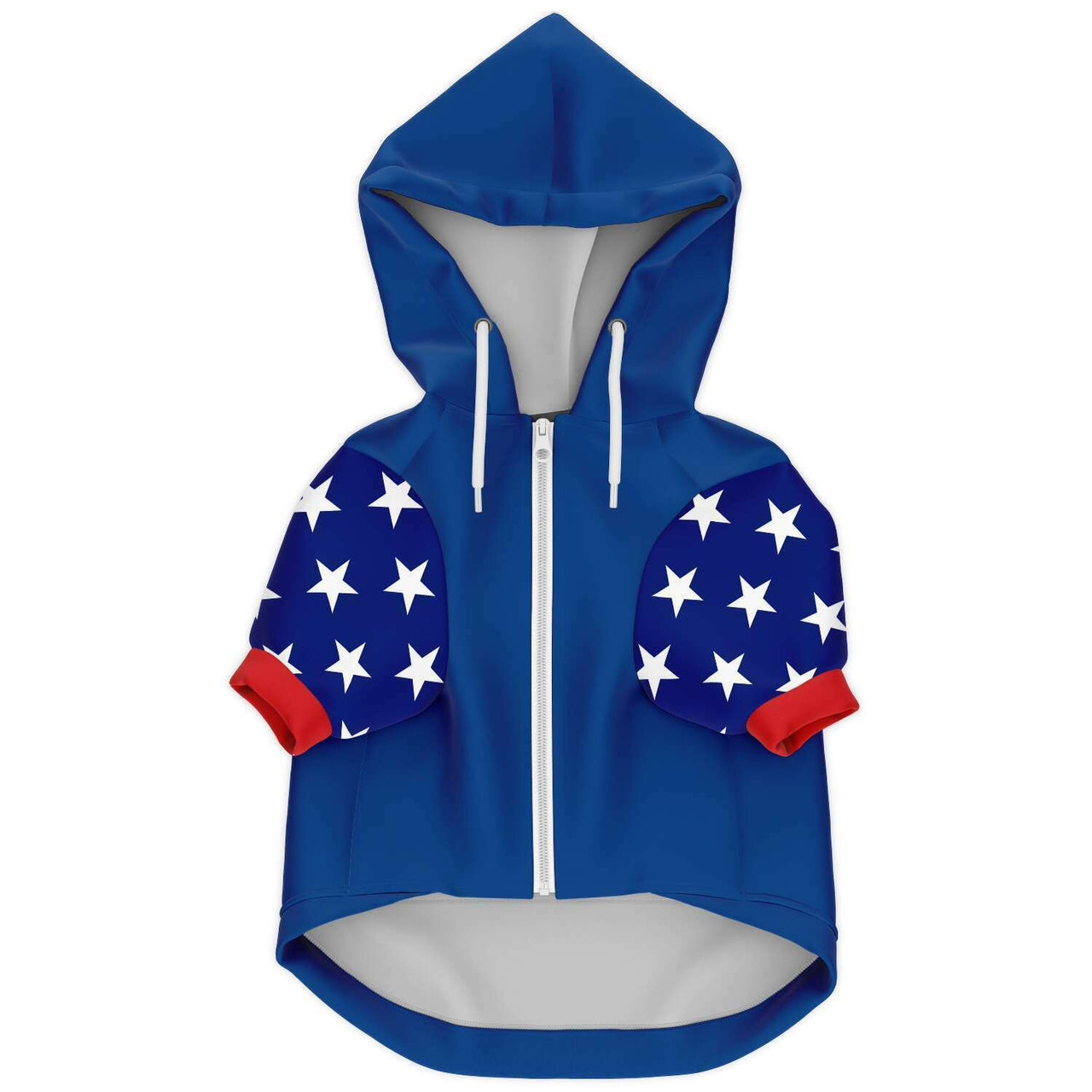 American Flag Heart Athletic Dog Zip Up