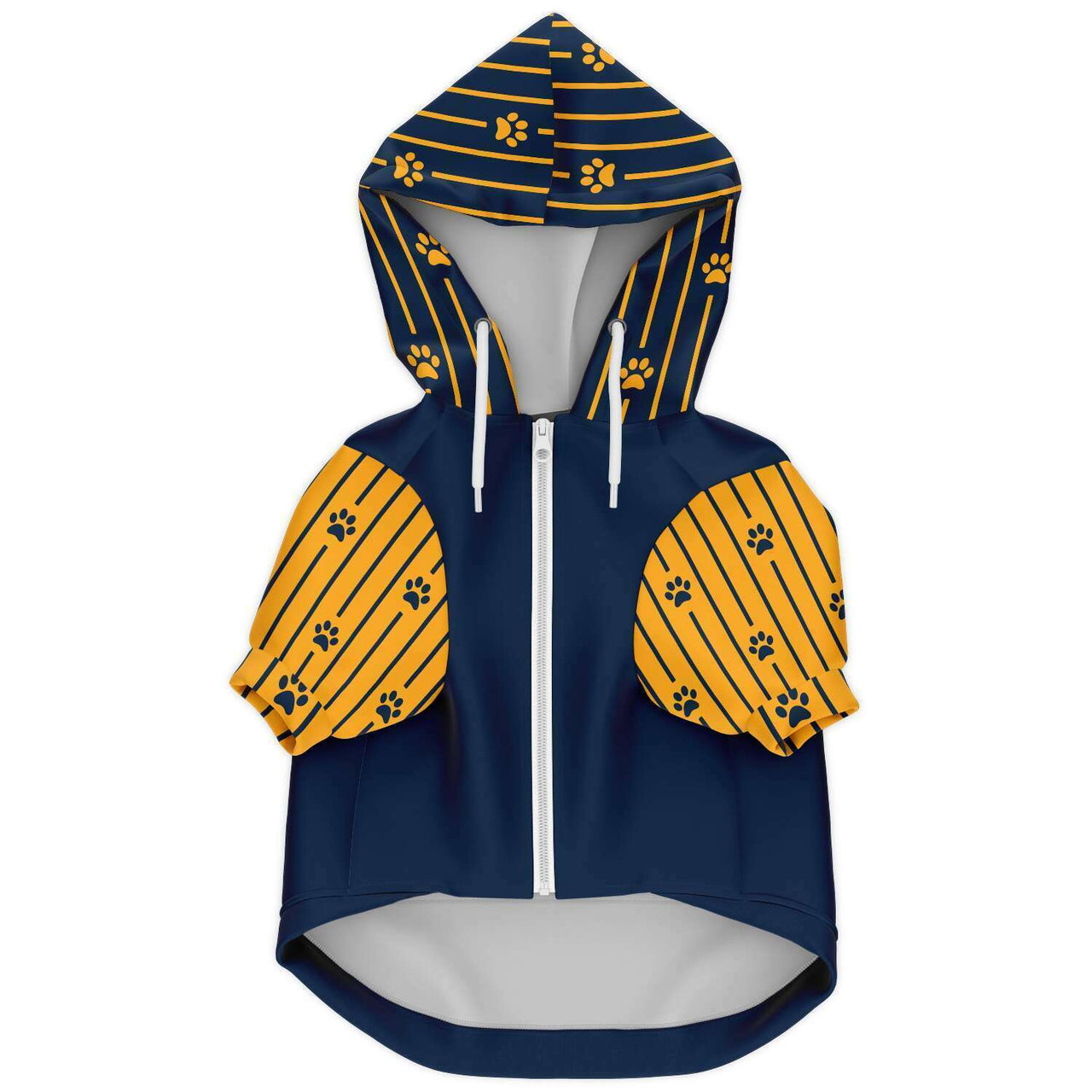 Blue And Yellow Paws Athletic Dog Zip Up