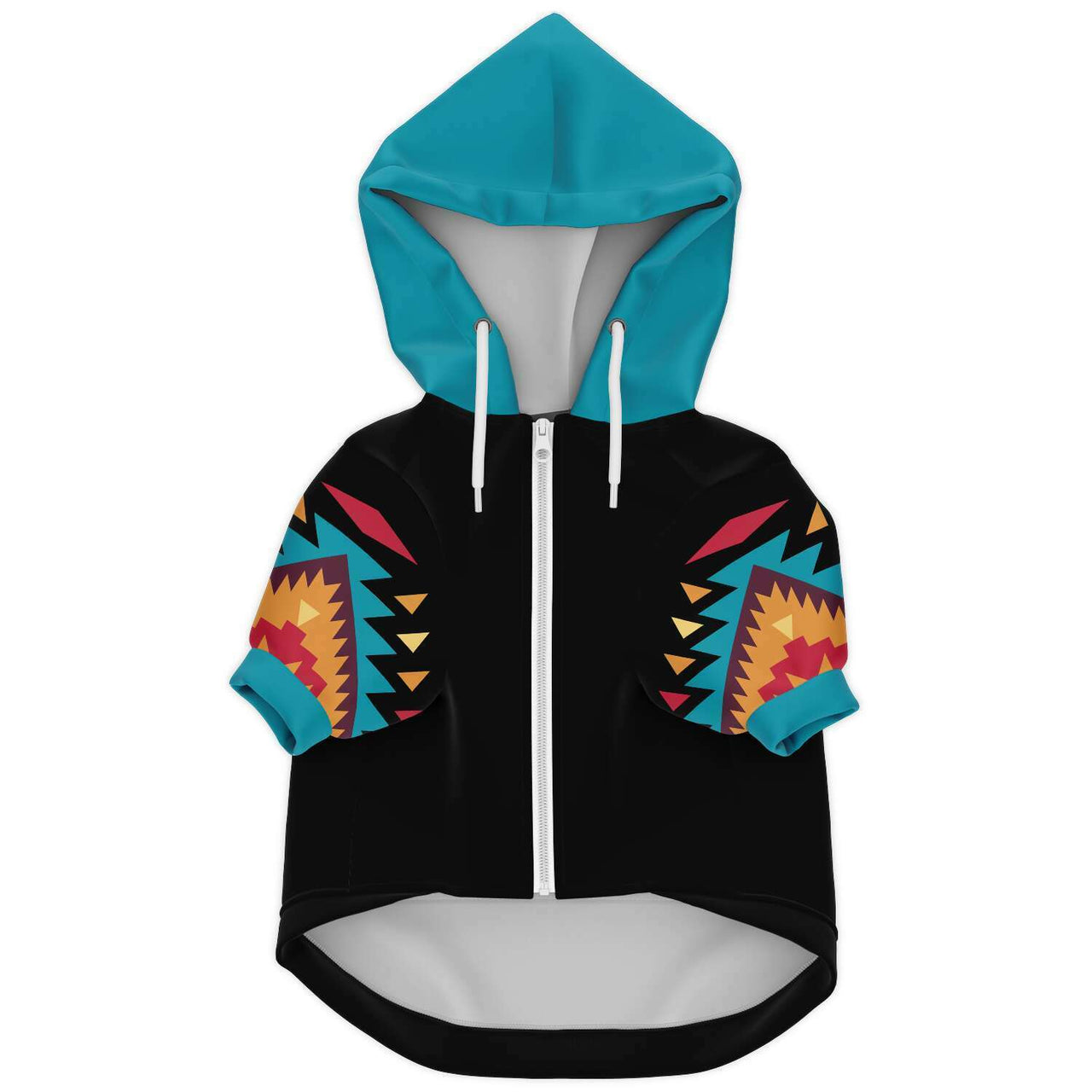 Tribal Pattern Athletic Dog Zip Up