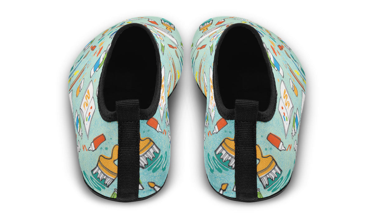 Artist Pattern Aqua Barefoot Shoes