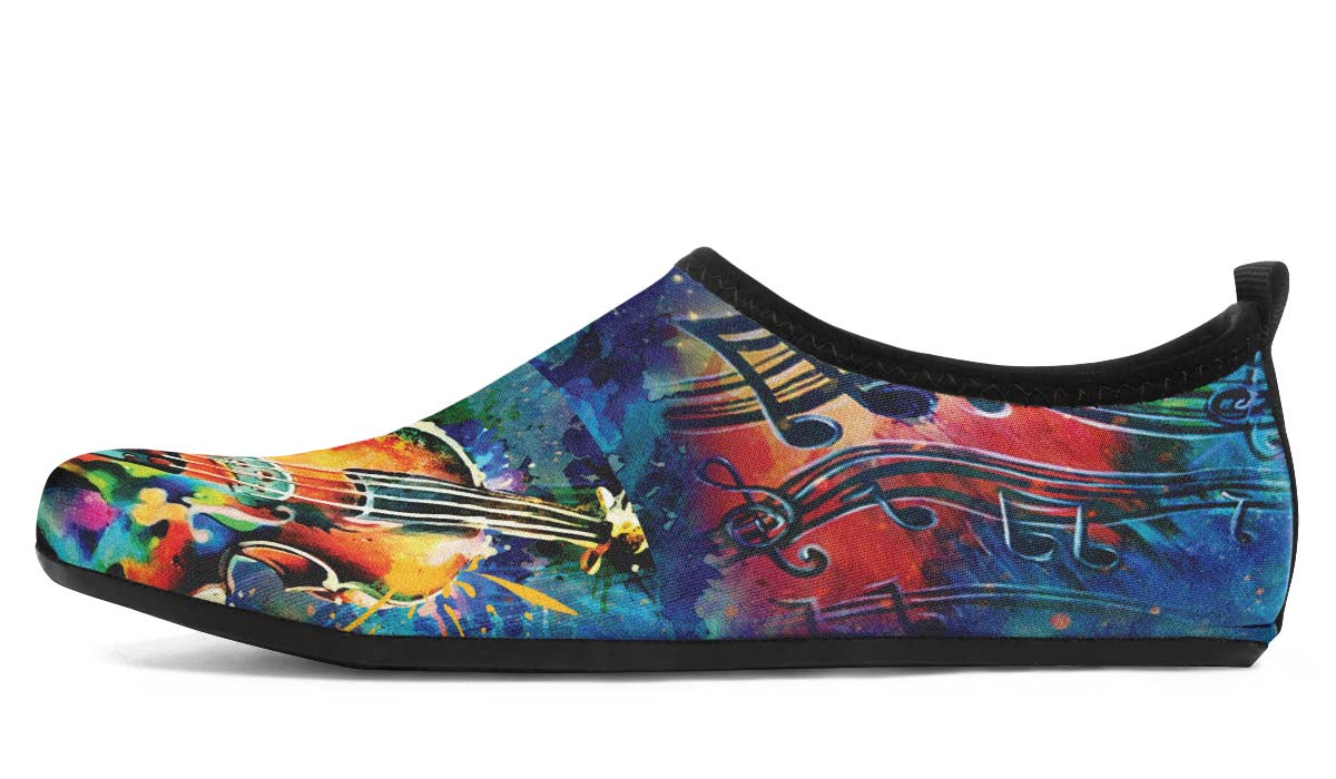 Artistic Violin Aqua Barefoot Shoes