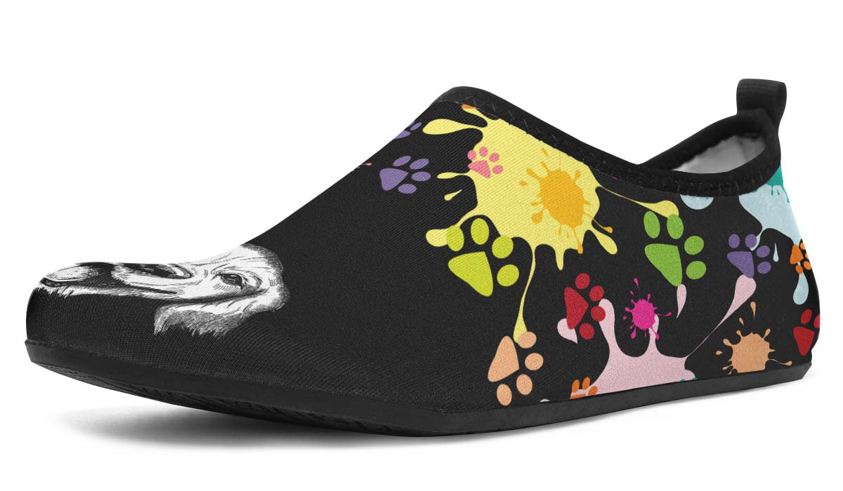 Artsy Labrador Aqua Barefoot Shoes
