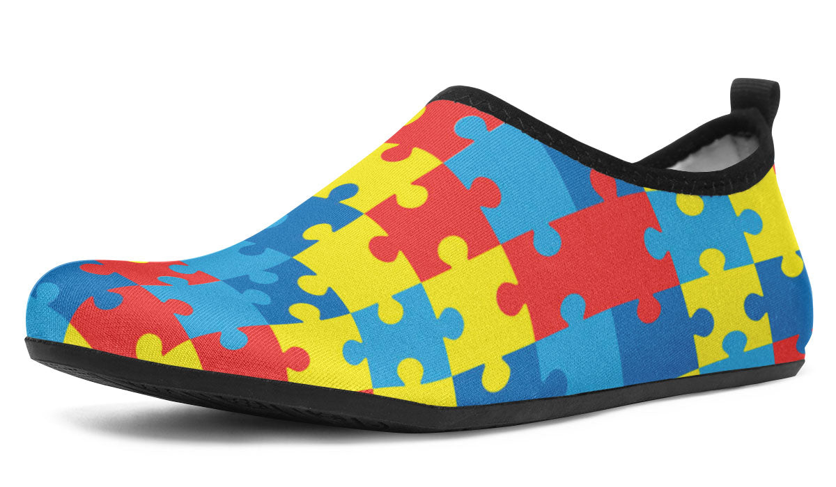 Autism Awareness Aqua Barefoot Shoes