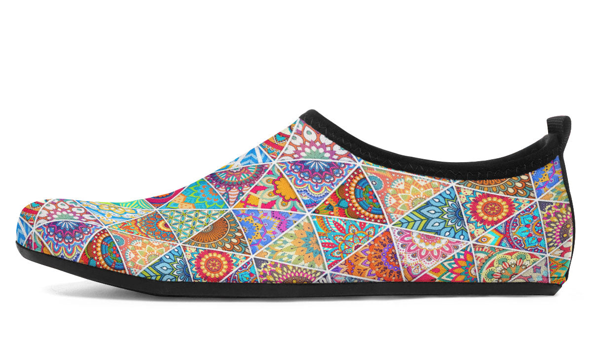 Bohemian Pattern Aqua Barefoot Shoes