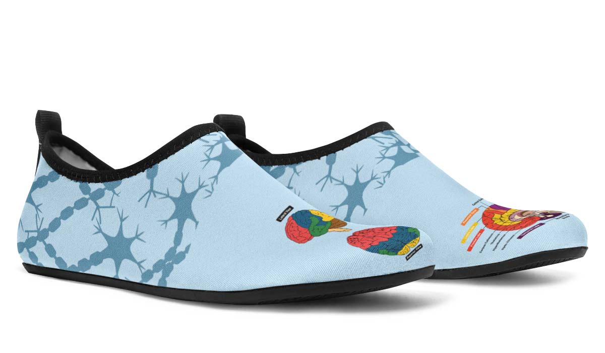 Brain Diagram Aqua Barefoot Shoes