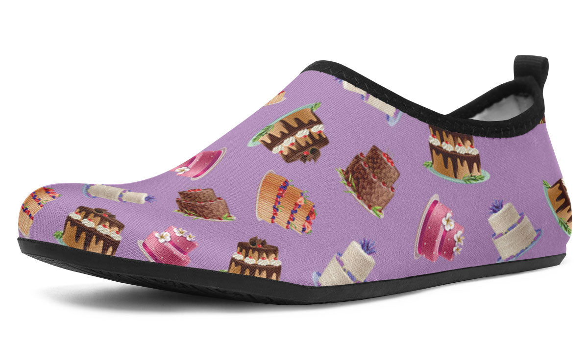 Cake Decorator Purple Aqua Barefoot Shoes