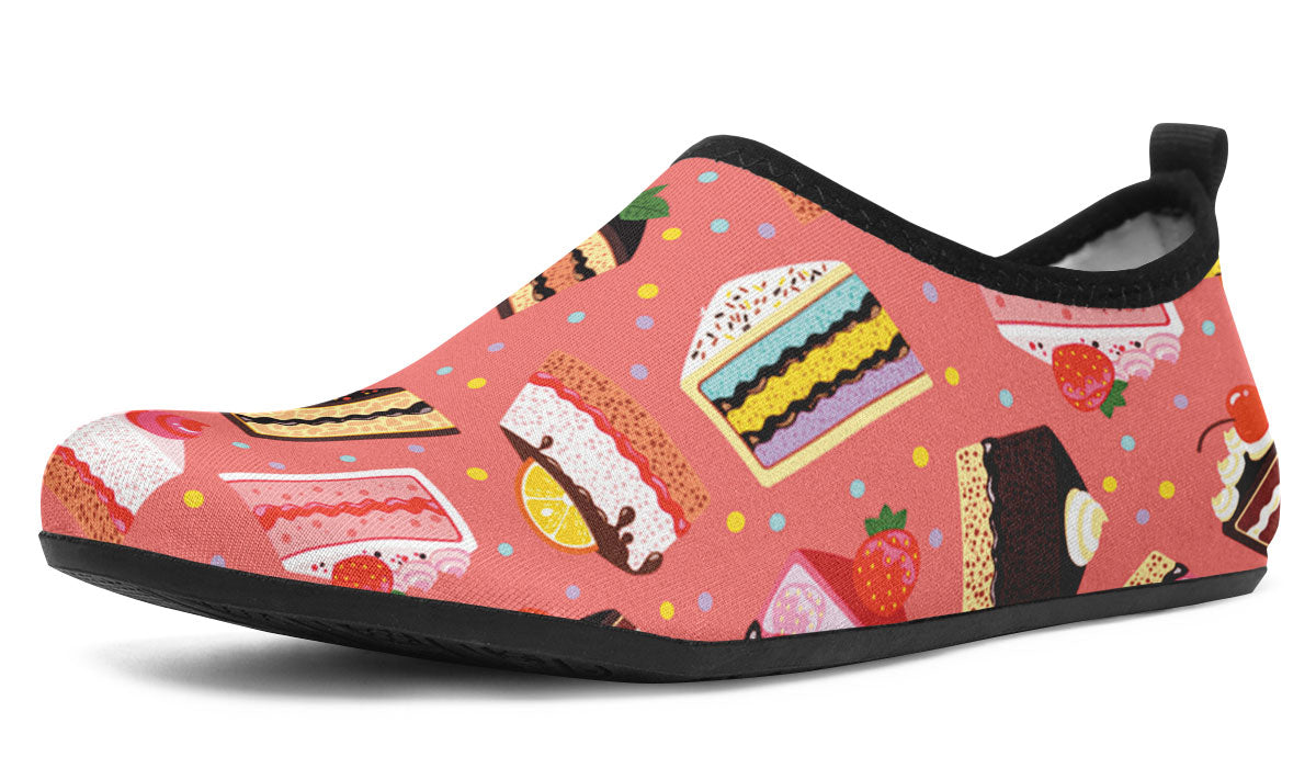 Cake Slice Pink Aqua Barefoot Shoes