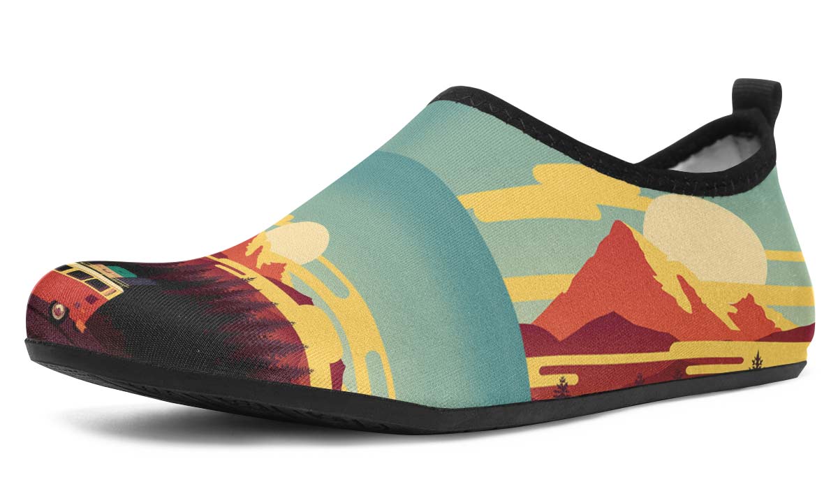 Camping Sunset Aqua Barefoot Shoes