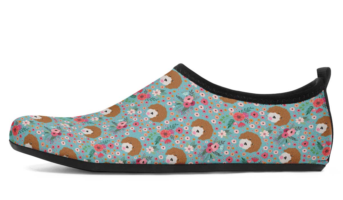 Cavoodle Flower Aqua Barefoot Shoes