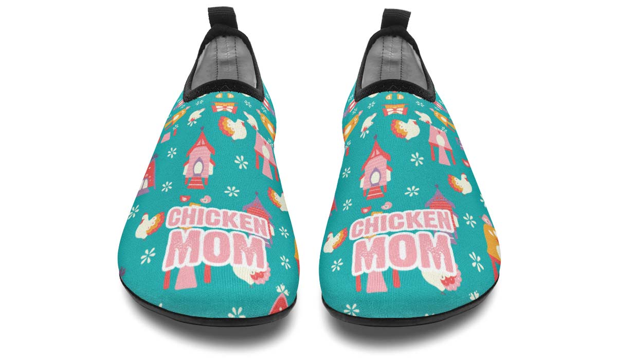 Chicken Mom Aqua Barefoot Shoes