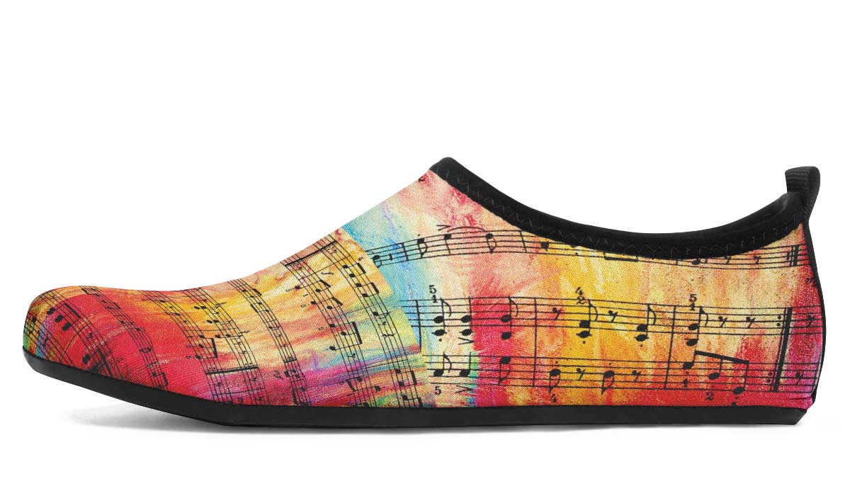 Colorful Music Aqua Barefoot Shoes