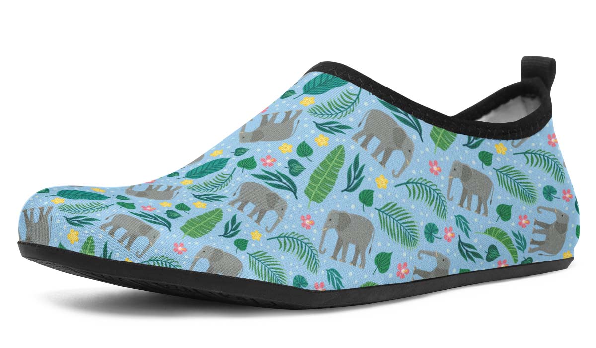 Elephant Party Aqua Barefoot Shoes