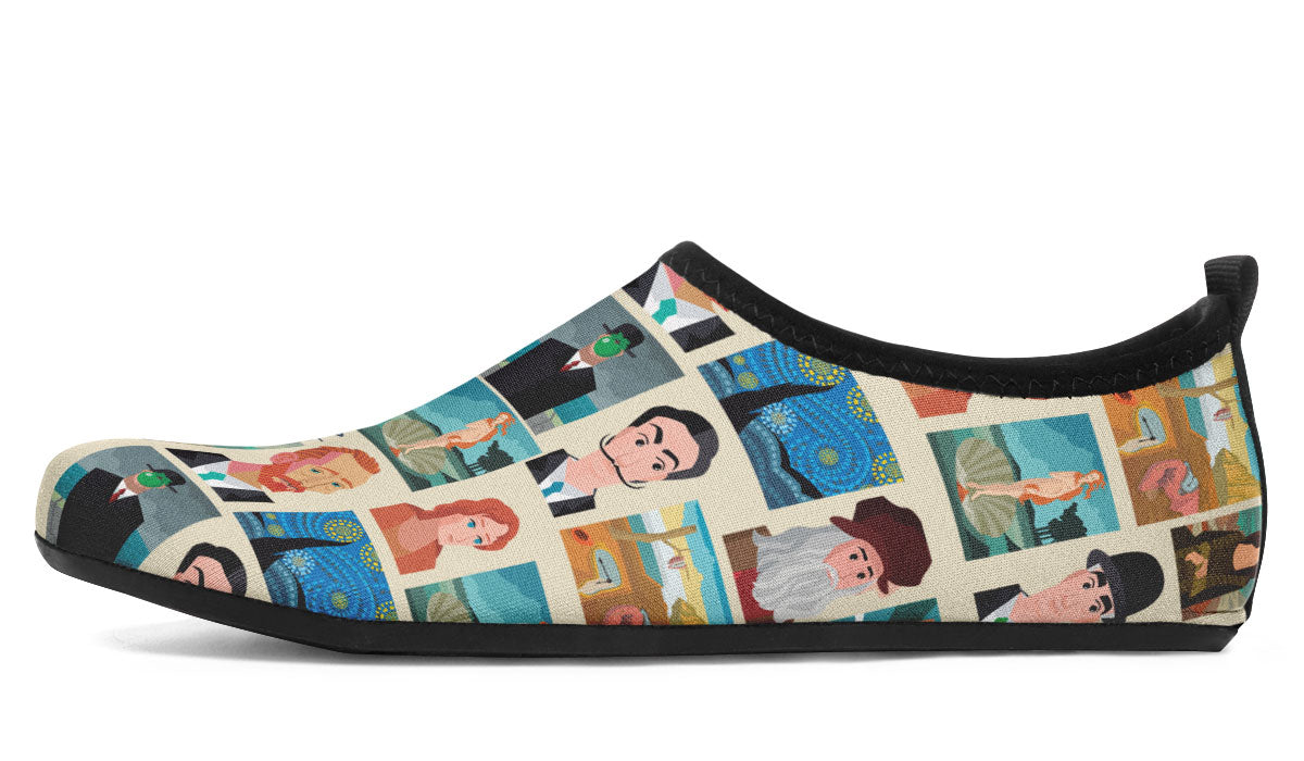 Famous Painters Aqua Barefoot Shoes