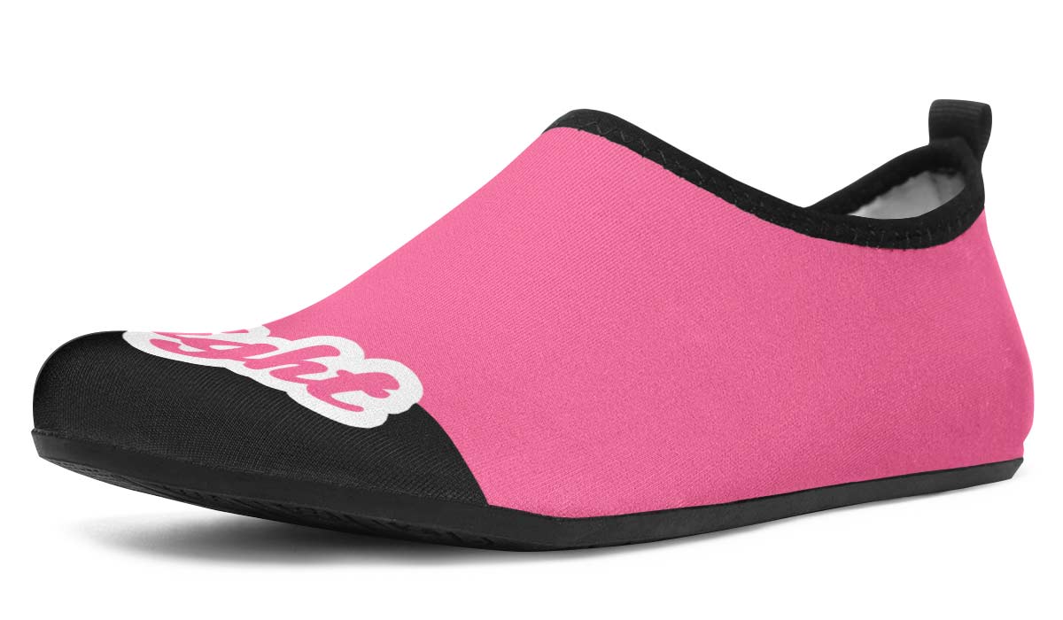 Fight Breast Cancer Aqua Barefoot Shoes
