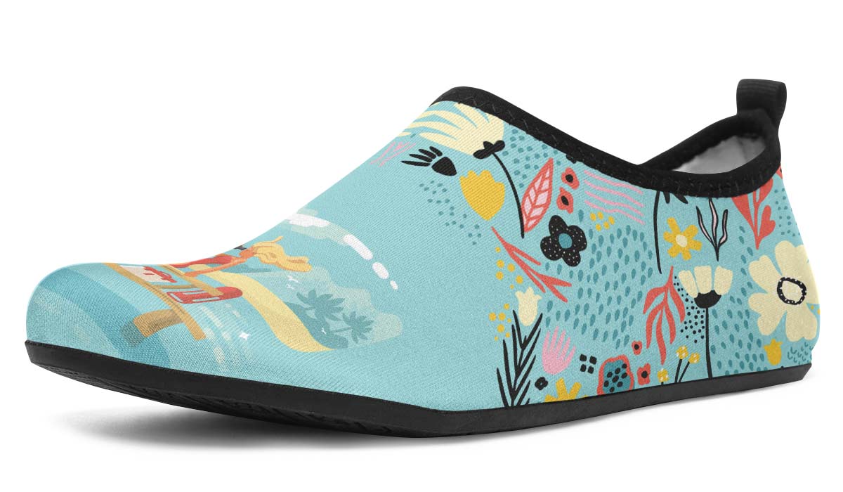 Floral Lifeguard Aqua Barefoot Shoes