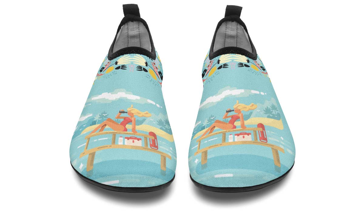 Floral Lifeguard Aqua Barefoot Shoes