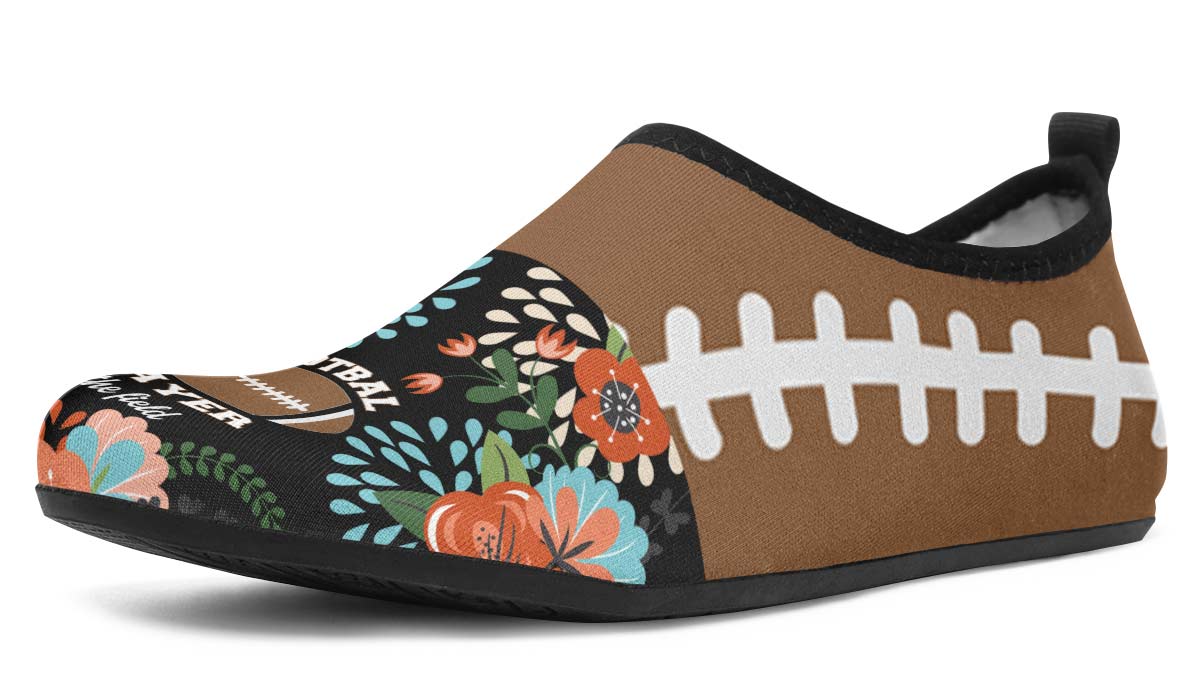 Football Mom Aqua Barefoot Shoes