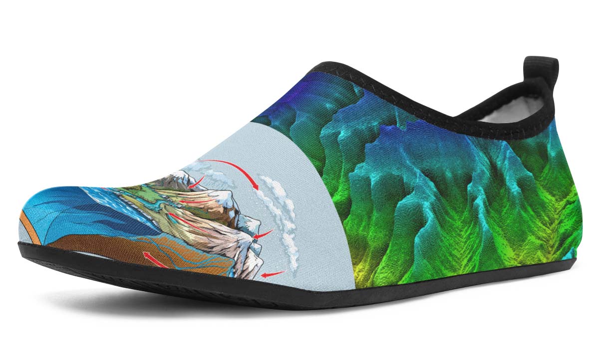 Geological Aqua Barefoot Shoes