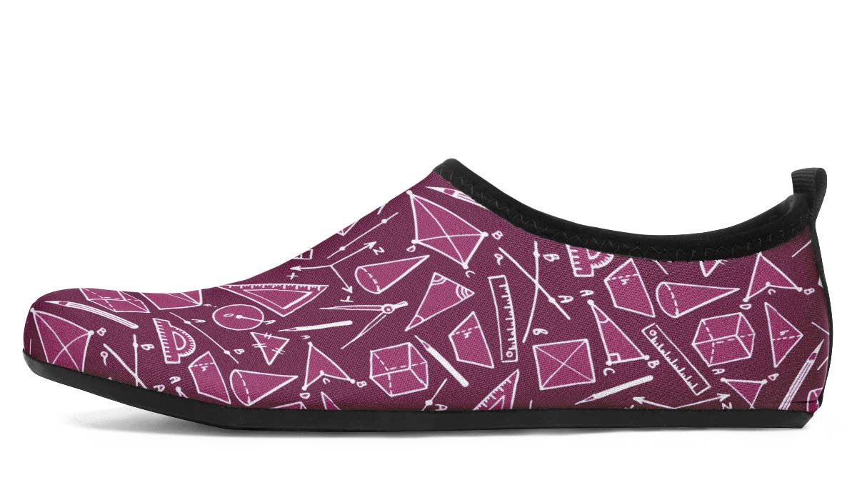 Geometry Pattern Aqua Barefoot Shoes