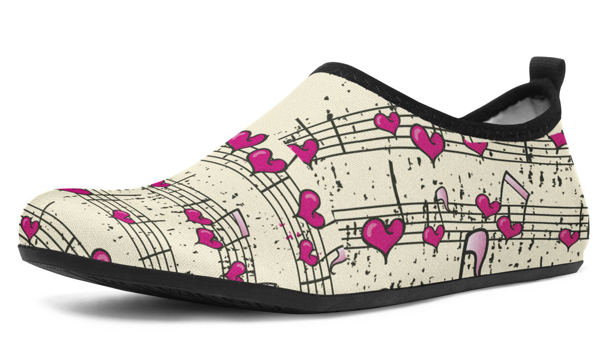 Heart Music Aqua Barefoot Shoes