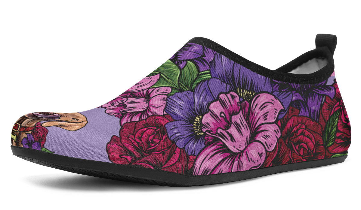 Illustrated Vizsla Aqua Barefoot Shoes