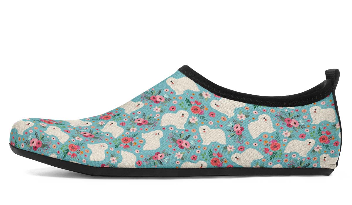 Komondor Flower Aqua Barefoot Shoes