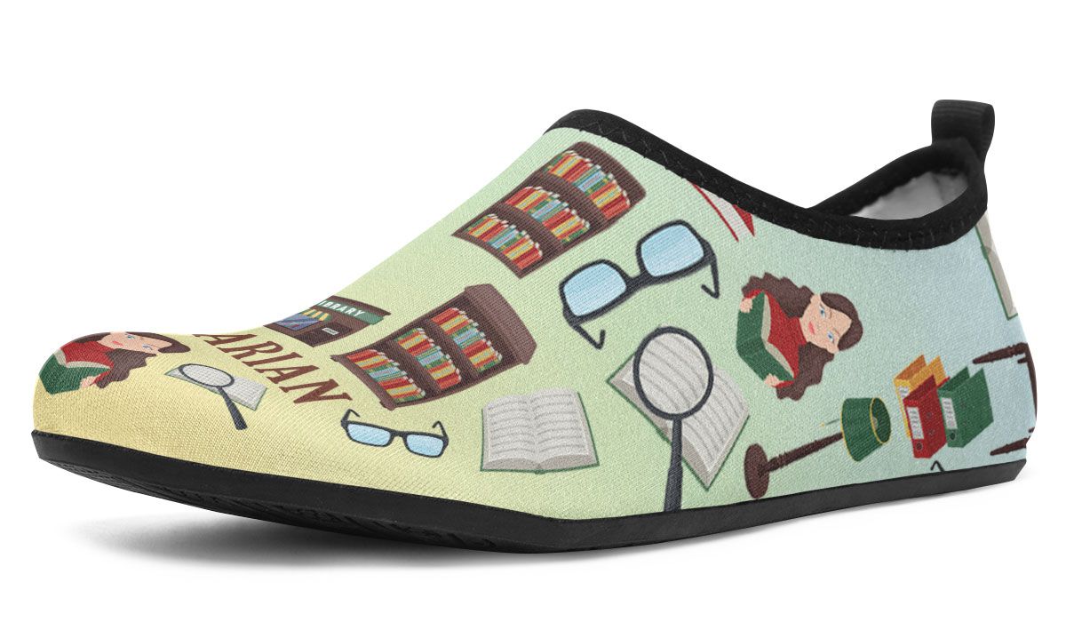 Librarian Aqua Barefoot Shoes