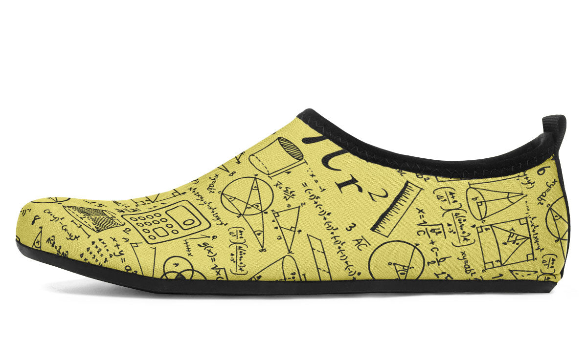 Math Pattern Aqua Barefoot Shoes