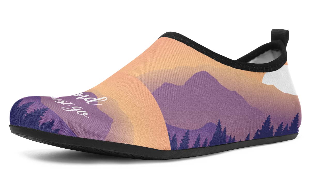 Mountains Are Calling Aqua Barefoot Shoes