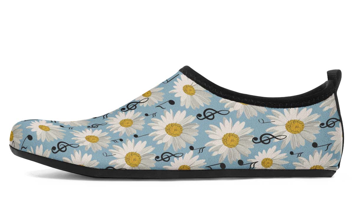 Musical Daisy Blue Aqua Barefoot Shoes