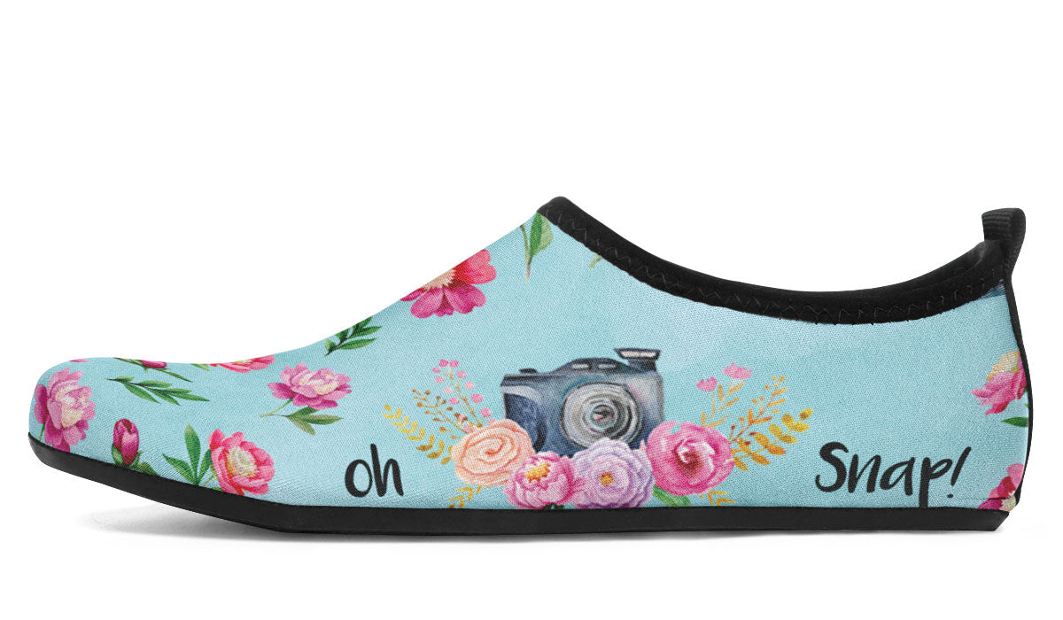 Oh Snap Camera Aqua Barefoot Shoes