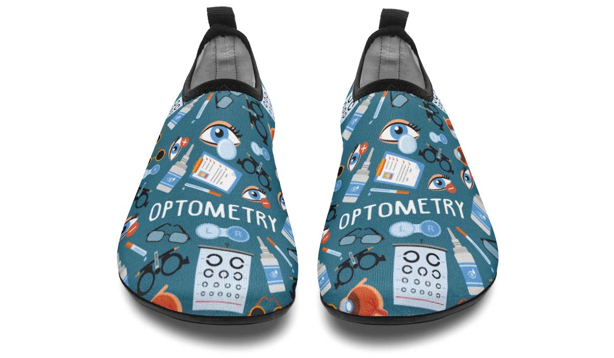 Optometry Themed Aqua Barefoot Shoes