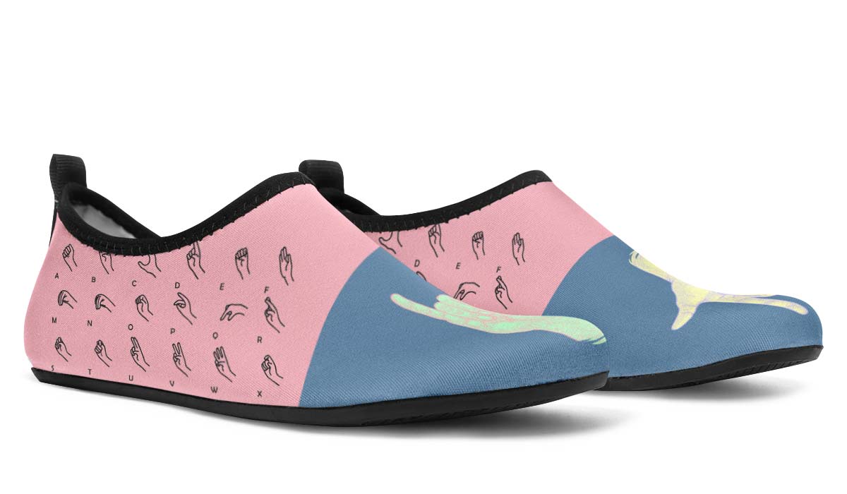 Pastel ASL Aqua Barefoot Shoes