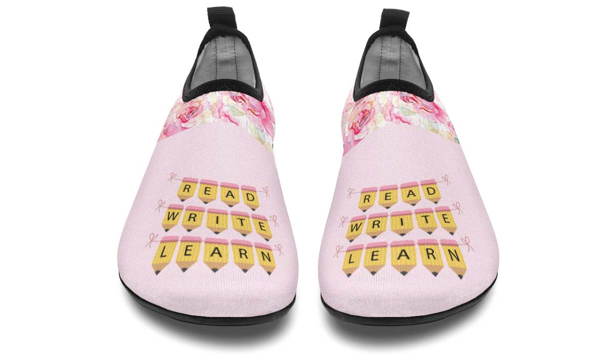 Pencil Banner Aqua Barefoot Shoes