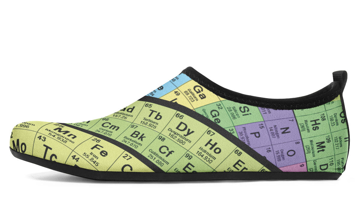 Periodic Table Aqua Barefoot Shoes