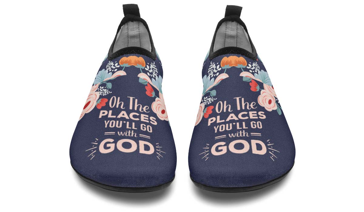 Places With God Aqua Barefoot Shoes