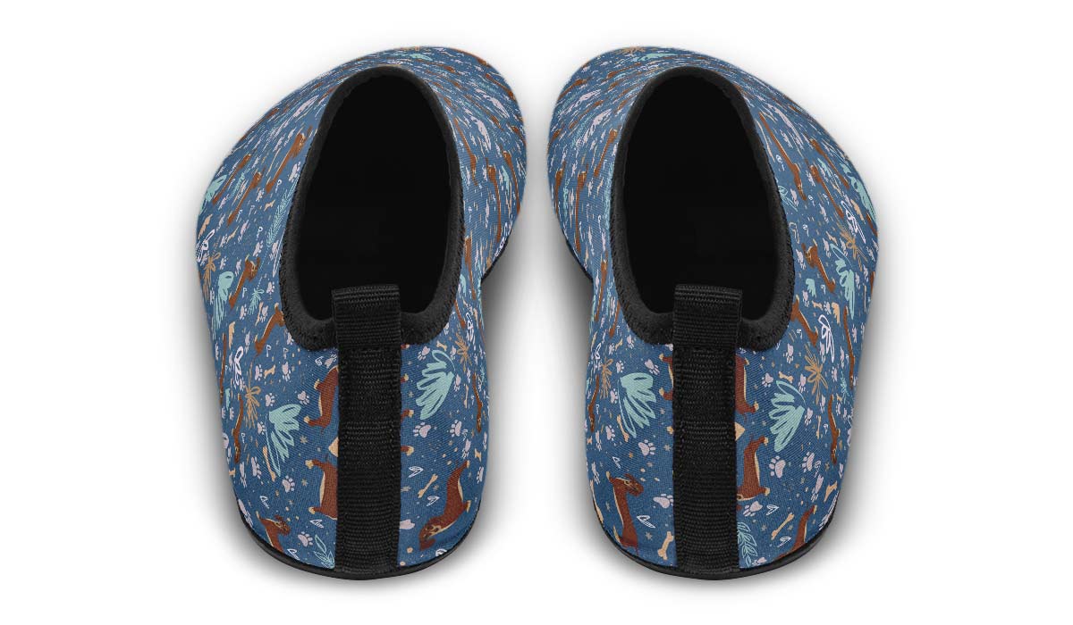 Playful Dachshund Aqua Barefoot Shoes