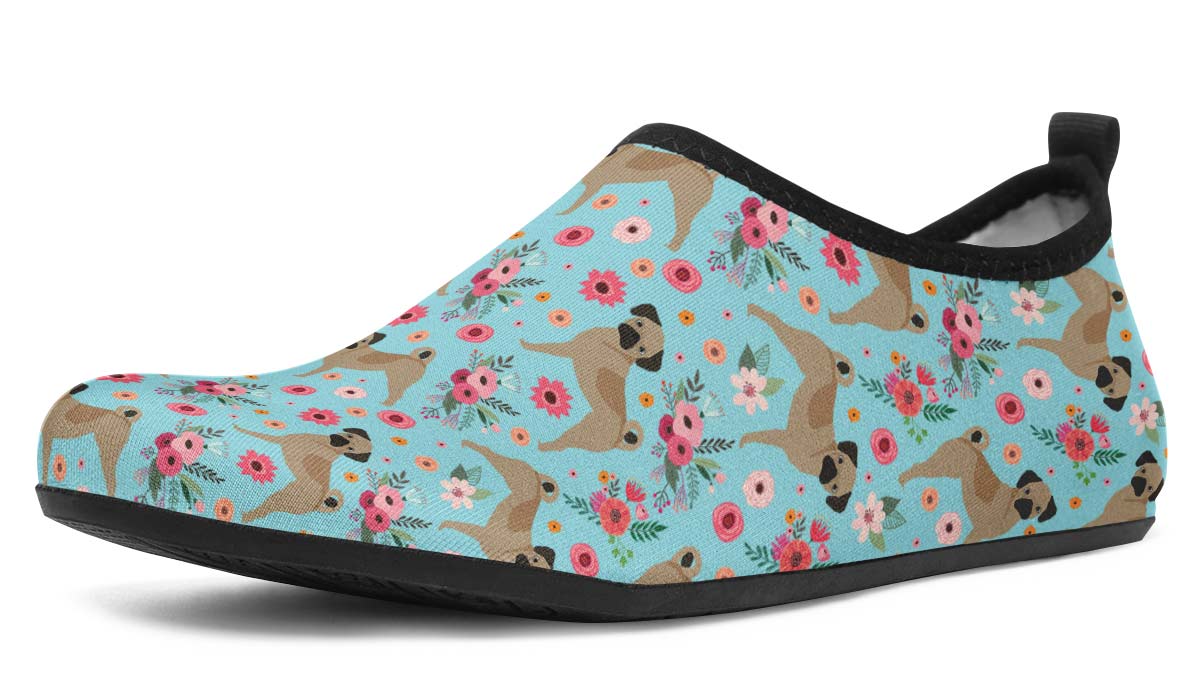 Puggle Flower Aqua Barefoot Shoes