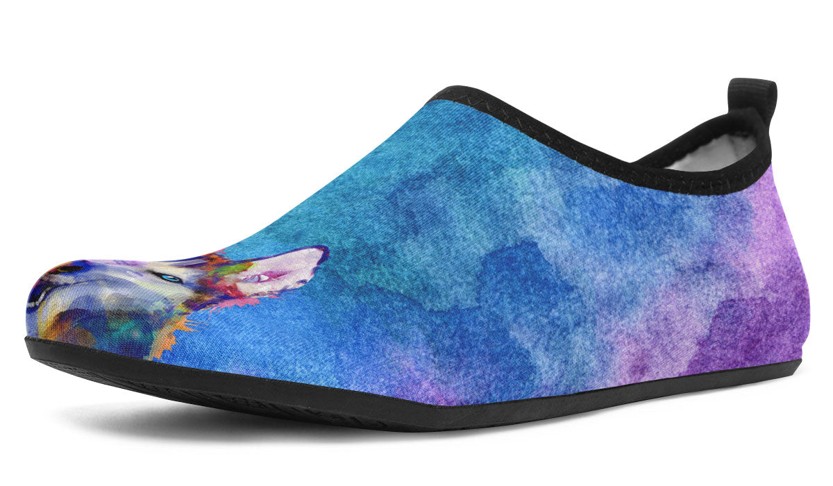 Rainbow Husky Aqua Barefoot Shoes