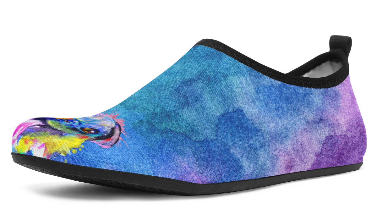 Rainbow Pug Aqua Barefoot Shoes