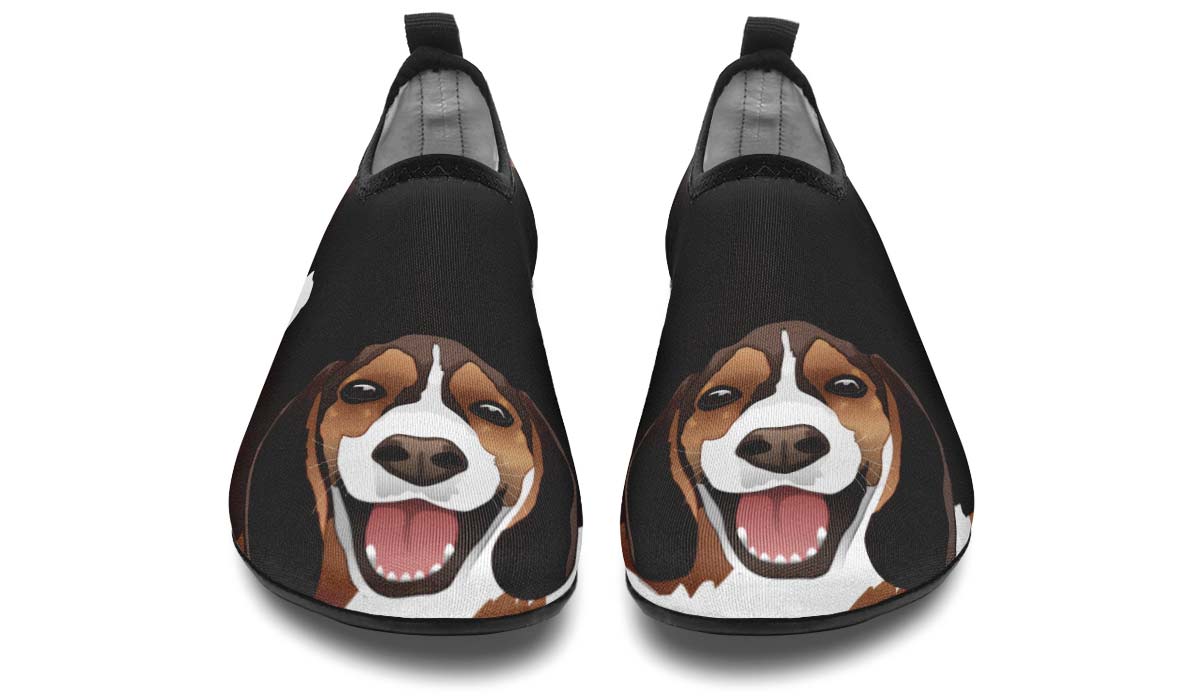 Real Beagle Dog Aqua Barefoot Shoes