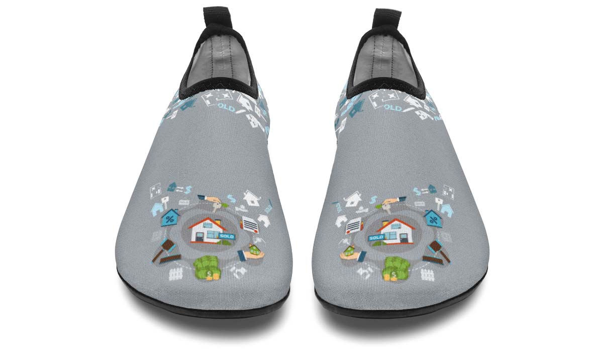 Real Estate Sold Aqua Barefoot Shoes