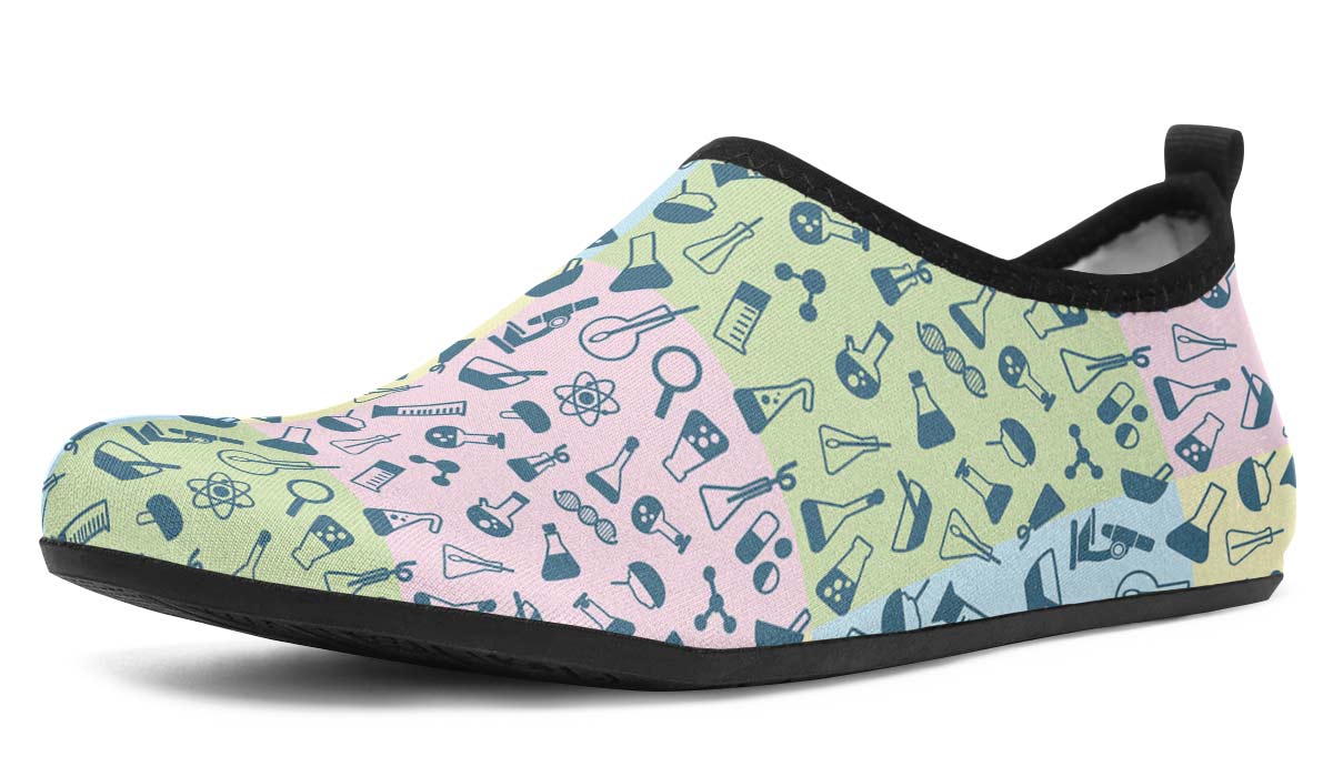 Science Symbols Aqua Barefoot Shoes