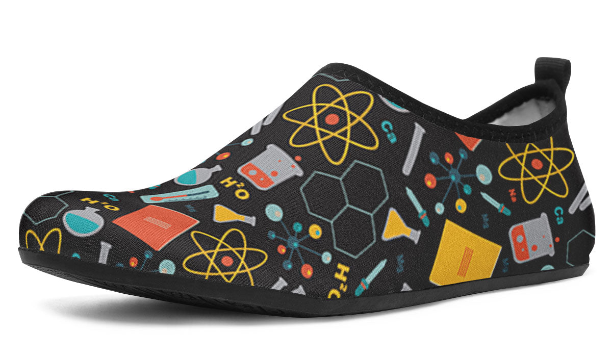 Scientist Pattern Aqua Barefoot Shoes