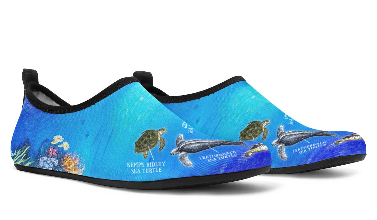 Sea Turtle Diagram Aqua Barefoot Shoes