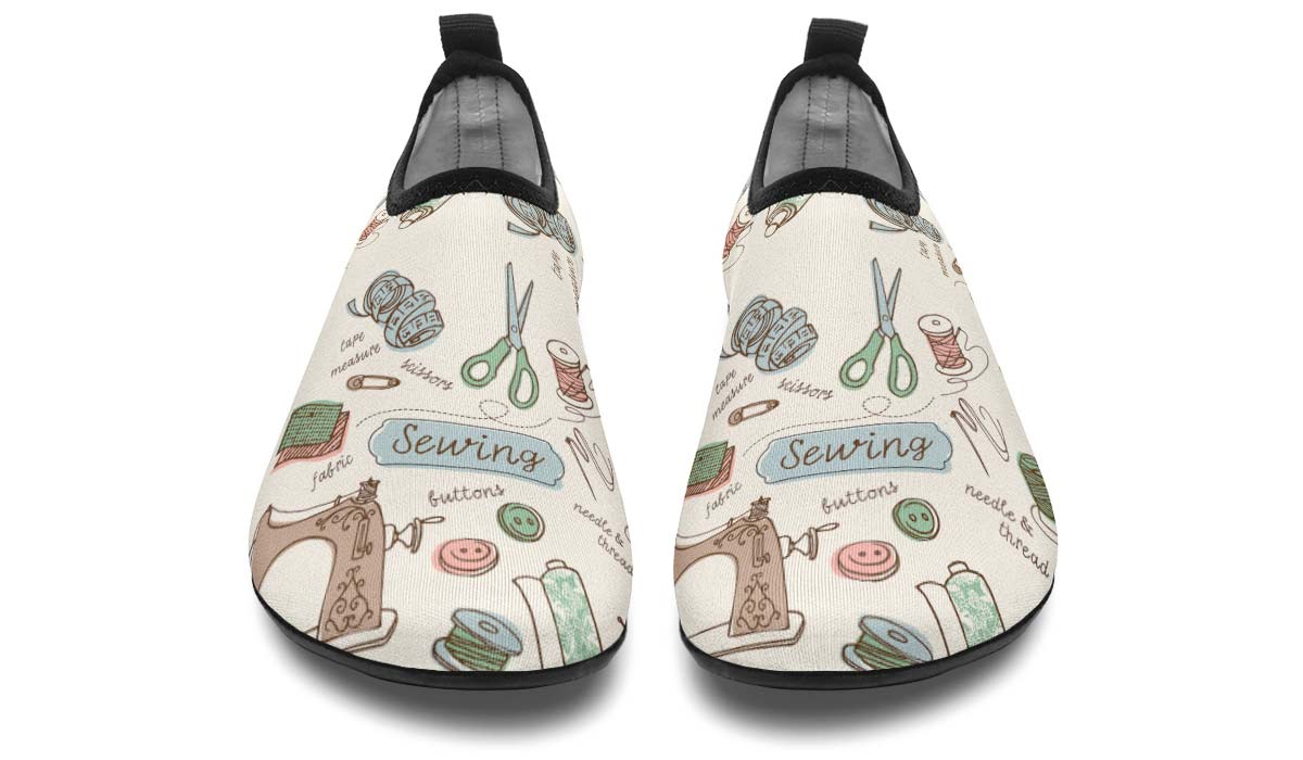Sewing Supplies Aqua Barefoot Shoes
