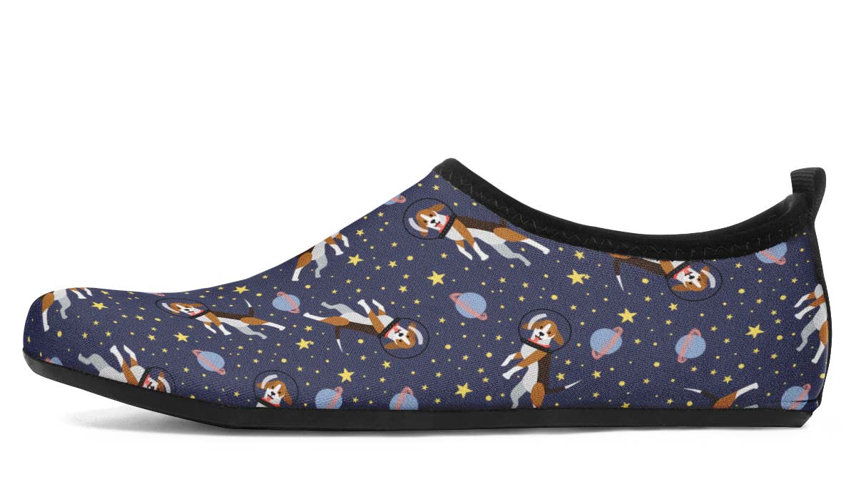 Space Beagle Aqua Barefoot Shoes