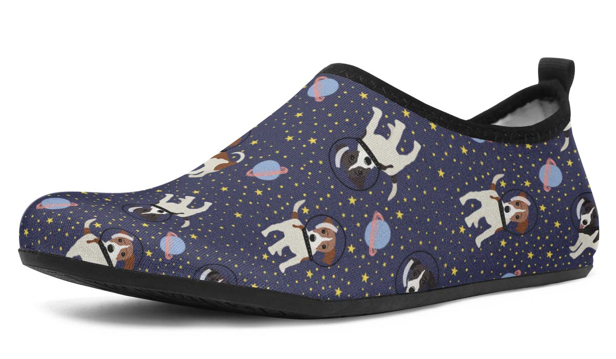 Space Jack Russell Aqua Barefoot Shoes