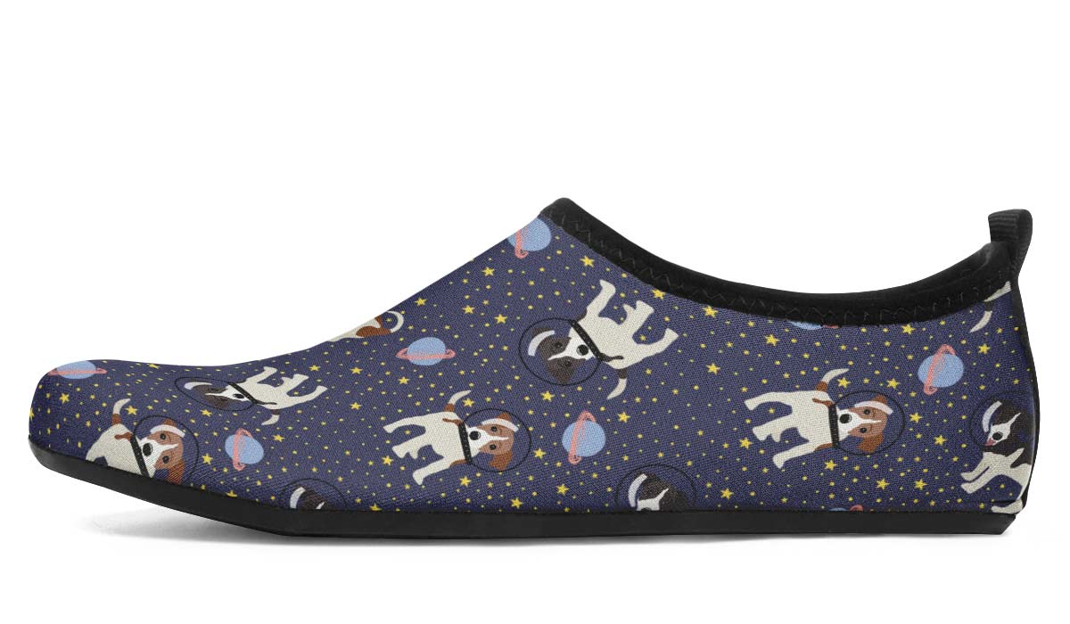 Space Jack Russell Aqua Barefoot Shoes