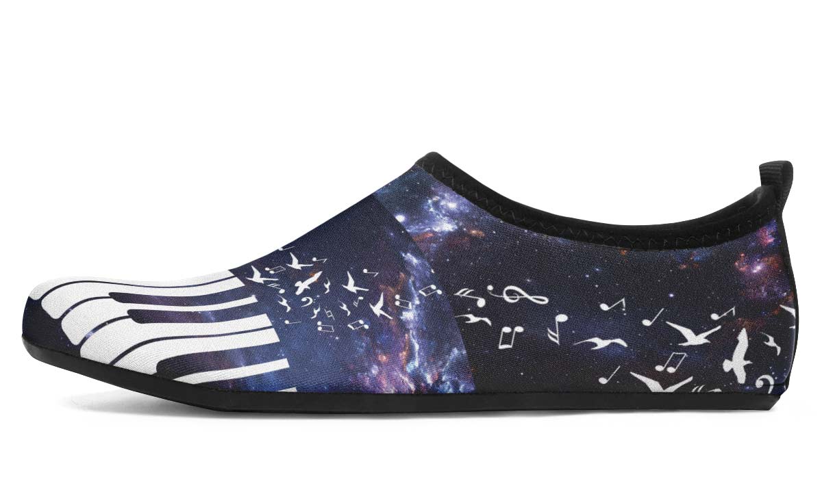 Space Piano Aqua Barefoot Shoes